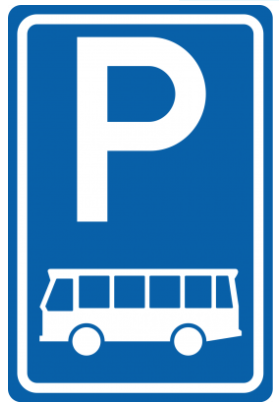 Bord E8-4: Parkeergelegenheid alleen bestemd voor busen